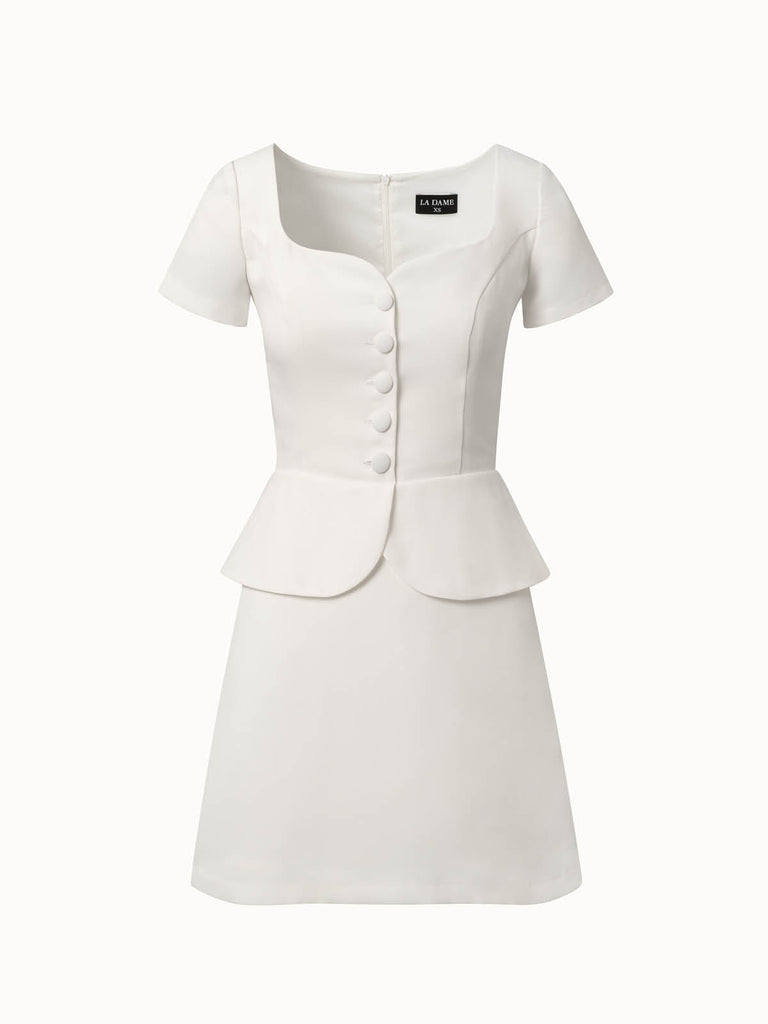 biała sukienka mini